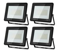 Daromigo Projecteur LED Extérieur 100W - 4 Pièces, 8500lm, 6000K Blanc Froid, IP65 Étanche pour Cour, Garage, Couloir