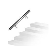 Daromigo Rampe d'escalier en acier inoxydable polie, main courante moderne, longueur : 50 cm