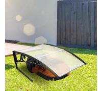 Daromigo Robot tondeuse garage toit abri de voiture pour tondeuse à gazon robot robot 106 x 87 x 50 cm en polycarbonate pour tondeuse robot tondeuse automower protection contre la pluie