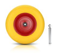 Daromigo Roue complète de brouette en polyuréthane increvable Grandeur 4.80 / 4.00-8 PNEUS QUAD