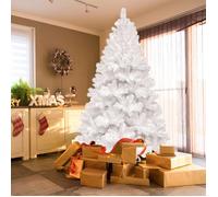 Daromigo Sapin de Noël Artificiel en PVC, 210cm avec 900 Branches & Support en Métal,Blanc ARBRE DE NOEL