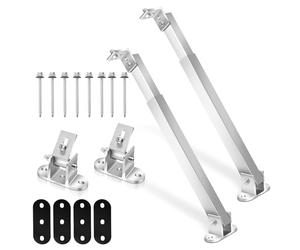 Daromigo Support de panneau solaire 0-60° Réglable individuellement pour fixation en toiture plate, Support de module solaire, Supports de module solaire réglables, pour bateau, camping-car
