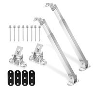 Daromigo Support de panneau solaire réglable individuellement de 0 à 60 °, pour toit plat, montage de panneau solaire, supports de panneau solaire, pour bateau, camping-car, toit (1 paire)