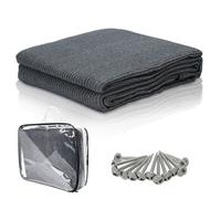 Daromigo Tapis de tente respirant 300x300CM, tapis de sol camping extérieur pour auvent et caravane Bleu ARCEAU