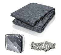 Daromigo Tapis de tente respirant 300x600CM, tapis de sol camping extérieur pour auvent et caravane Bleu ARCEAU