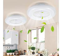 Daromigo Ventilateur Plafond avec Lumiere, 2x80W Lumière de Ventilateur Réversible, Mode été Hiver, LED Fan Plafonnier avec Télécommande et APP, 6 Vitesses, Dimmable Variable
