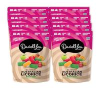 Darrell Lea Lot de 8 sachets de réglisse douce de fabrication australienne, sans OGM, sans huile de palme, à base de plantes, sans sirop de maïs à haute teneur en fructose