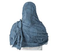 Darringls Cape médiévale à capuche Viking Renaissance Costume chaman Ninja Écharpe Post Apocalyptique Écharpe Cowl Rogue à capuche Cape, bleu, taille unique