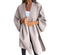 Darringls Poncho en tricot pour femme - Élégant - Cardigan surdimensionné - Reversible - Pour mariage, hiver, automne - Cadeau pour maman, kaki, S