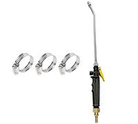 d'arrosage de jardin, lance de pulvérisation, buse de pulvérisation 3/8, pour lavage de voiture, arrosage des fleurs, bain d'animaux de compagnie - 30 cm