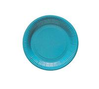 Dart - 8 ASSIETTES PLATES CARTON ROND 23CM TURQUOISE