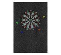 Dart Board Backing, Wall Tiles Protector, Dartboard Surround Panel, Large Backer Board, Professional Design, Ideal for Garage, Game Room, Outdoor, 23.62x23.62x0.47 inches