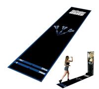 Dart Carpet Mat with Throw Line - Floor Protection Mats, Portable Dartboard Practice for Sports Club Game Room Use | Ideal Home Basement Garage Office Recreation Center Party Indoor