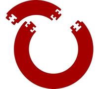 Dart Catchring Surround, Anneau de récupération de fléchettes Surround, Sert à protéger Les Murs Autour de la Cible, 4 pièces de malédiction,Rouge