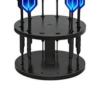 Dart Holder - Acrylic S Lightweight Round Display Stand | Dart Display Rack | Desktop Bookshelf Desktop Organizer for Game Rooms Studios Bedroom Living Room Home Playroom Holds 12 Steel Soft Darts