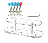 Dart Holder Rack - Acrylic Stand, 8 Capacity, Storage Supply with Practical Detail, Transparent Organizer with Stylish Feature, Holder, Lover Family Friends Bar Game Room Office Desk Indoor Character