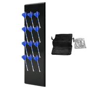 Dart Holder - Wood 41x10cm, Wooden Wall Rack, Dart Display Stand | 12 Holes Organizer, Wall-Mounted Holder with Storage Bag, for Garage, Basement, Game Room, Bar, Man Cave, Home, Workplace