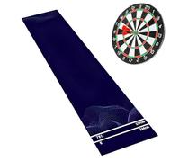 Dart Mat - Crystal Velvet Non-Slip Portable | Protective Dart Rug Mat | 300x34cm, 0.4cm Thick, with Ruler, Wear-Resistant Water-Absorbing Quick-Drying Throwing Line, for Game Room Office Dormitory