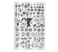 D'art 'ongles Moderne Avec Des Motifs De Nœuds Fleurs Outil 'estampage ' Pour Améliorer Vos Styles Lors Fêtes Ou 'événements Quotidiens Impression ' Longue Durée