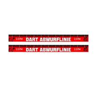 Dart Throw Line, Self-Adhesive Coated Paper 56x5cm 2-Piece Floor Sticker Toe Line Marker, Waterproof Tape Game Accessories for Club, Garage, Basement, Dorm, Party, Bar, Office