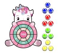 Dart Uni® Jeu de Fléchettes Licorne pour Enfants | Cible avec Balles Scratch | Jouet de Coordination Amusant | Facile à Accrocher Intérieur ou Extérieur | pour Garçon et Fille | OriginalCup