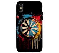 Dartboard Graffiti Bar sportif avec lanceur de fléchettes Coque pour iPhone X/XS