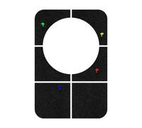 Dartboard Wall Protector - Noise-Reducing Adhesive Felt Backing