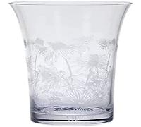 Dartington Crystal Vase évasé en Forme d'abeilles et rudbeckia, Simple | 290 mm (H) x 160 mm (l) | Ce Superbe Vase évasé est décoré avec des Abeilles et rudbeckia