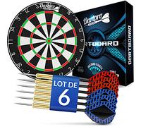 DartPro Jeu de fléchettes - Professionnel en sisal autorégénérant avec fils extra fins