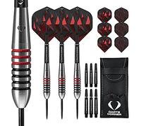 Darts Corner Astrofire Fléchettes | Jeu de fléchettes à Pointe en Acier annelée | 29 g