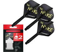 Darts Luke Littler Ailettes et Système d'arbre,No.2/No.6Pack de 3 Ailettes Kflex All in One,The Nuke Player Edition Accessoires de FléchettesFléchettes K-Flex Court/Intermédiaire/Moyen.[N94]