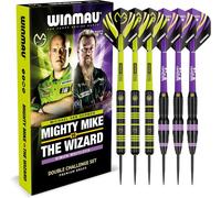 Darts Michael 'mvg' Van Gerwen Vs Simon 'the Wizard' WhitlockEnsemble JumeauFléchettes En Laiton Steeltip De 22 G Avec Ailettes Et Tiges (Tiges)