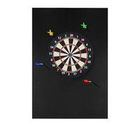 Darts Wall Protection Removable-up-to-Black Protector, résistant noir | Darts target pour salle de bureau de la salle de garage, montage simple, matériau robuste, protection contre g