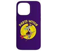 Darts Witch Balai de fléchettes Amusant pour Halloween Coque pour iPhone 14 Pro Max
