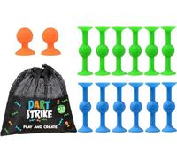 DartStrike® | Jeu de 12 Fléchettes avec Ventouses | Création de Formes pour Les Enfants | Jouets en Silicone | Enfants et Adultes | Précision | Défi | Cadeau Original | OriginalCup®