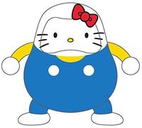 Daruma Club Hello Kitty A Approx. 90mm Painted Abs Finished Figure [Import Japonais]