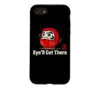 Daruma Poupée Yeux Blague Japonaise Persévérance Japonaise Souvenir Coque pour iPhone SE (2020) / 7/8