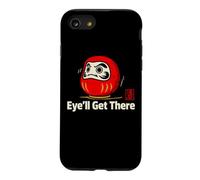 Daruma Poupée Yeux Blague Japonaise Persévérance Japonaise Souvenir Coque pour iPhone SE (2020) / 7/8