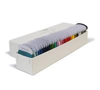 DARUMA Sashiko Fil 100% coton type carte (30 m) x 29 couleurs (épais) et 1 couleur (fin/Kinari) avec manuel en anglais et coffret cadeau, ensemble de couture et de broderie (épais, 29 couleurs)