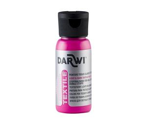 DARWI - DA0100050478C - Un flacon de Peinture Pour Tissus - Coloris Rose fluo - 50 ML - DARWI TEXTILE - Loisirs Créatifs - Activité Manuelle - Bricolage