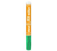 DARWI - DA0140013676C - Un Marqueur Pour Tissus Clairs et Foncés finition Pailletée - Pointe 2 MM - Coloris Turquoise - 6 ML - DARWI TEXTILE GLITTER - Peinture Pour Tissus - Loisirs Créatifs