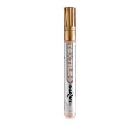 DARWI - DA0160013050C - Un Marqueur Pour Tissus Clairs et Foncés finition Métallique - Pointe 2 MM - Coloris Or - 6 ML - DARWI TEXTILE OPAK - Peinture Pour Tissus - Loisirs Créatifs -Activité Manuelle