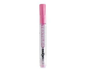 DARWI - DA0160013475C - Un Marqueur Pour Tissus Clairs et Foncés finition Opaque - Pointe 2 MM - Coloris Rose - 6 ML - DARWI TEXTILE OPAK - Peinture Pour Tissus - Loisirs Créatifs - Activité Manuelle