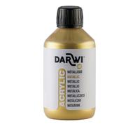 DARWI - DA0230250050C - Un flacon de Peinture Acrylique Métallique - Coloris Or - 250 ML - DARWI ACRYLIC