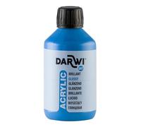 DARWI - DA0350250215C - Un flacon de Peinture Acrylique Brillante - Coloris Bleu clair - 250 ML