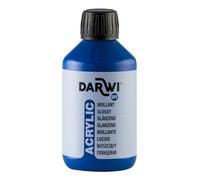 DARWI - DA0350250256C - Un flacon de Peinture Acrylique Brillante - Coloris Bleu outremer - 250 ML