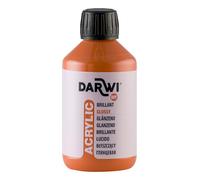 DARWI - DA0350250752C - Un flacon de Peinture Acrylique Brillante - Coloris Orange - 250 ML