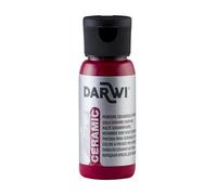 DARWI - DA0380050420C - Un flacon de Peinture Brillante Pour Céramique - Coloris Carmin - 50 ML - DARWI CERAMIC - Peinture Pour Céramique - Loisirs Créatifs - Activité Manuelle - Bricolage