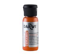 DARWI - DA0380050752C - Un flacon de Peinture Brillante Pour Céramique - Coloris Orange - 50 ML - DARWI CERAMIC - Peinture Pour Céramique - Loisirs Créatifs - Activité Manuelle - Bricolage