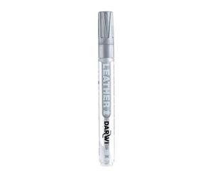 DARWI - DA0420013080C - Un Marqueur Pour Cuir - Coloris Argent - Pointe 2 MM - 6 ML - DARWI LEATHER - Peinture Pour Cuir souple - Loisirs Créatifs - Activité Manuelle - Bricolage